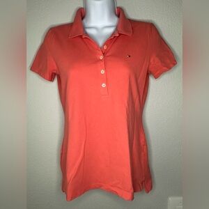 Tommy Hilfiger Women’s Short Sleeve Coral Polo Size XS